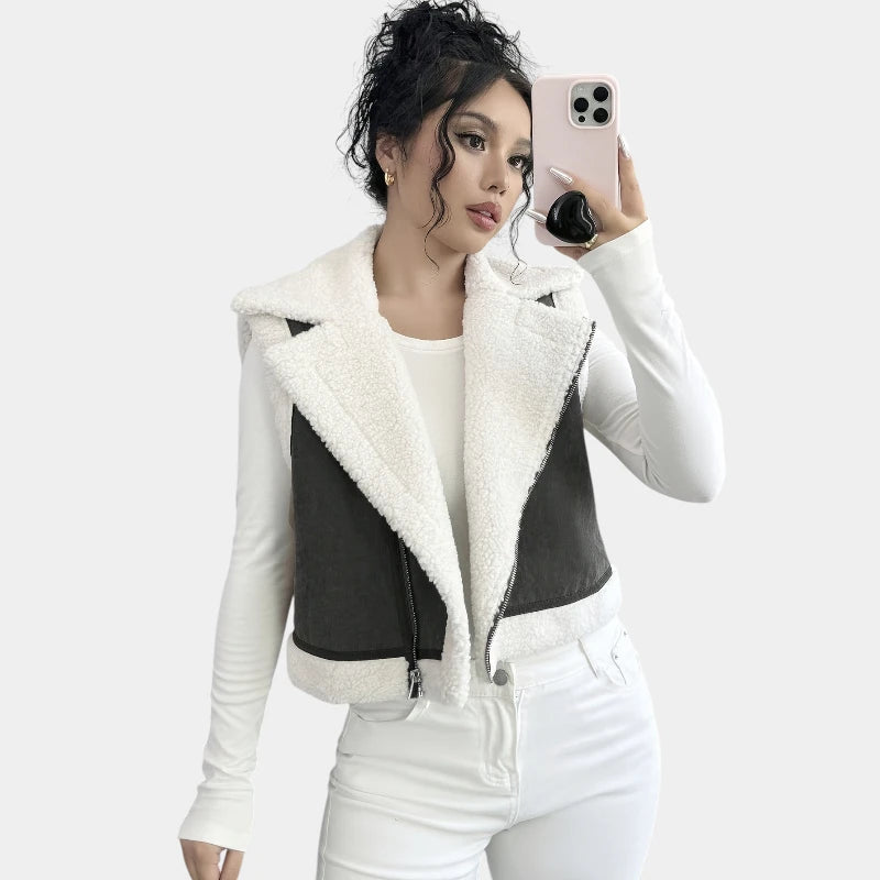  Gleame.-Truien &amp; Vesten-Gleame jas - casual korte mouw jas voor dames herfst