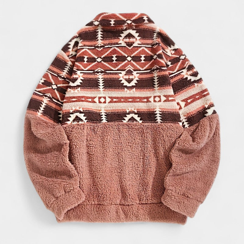 Gleame.-Truien &amp; Vesten-Gleame sweatshirt - casual dames trui met lange mouwen en geometrisch patroon