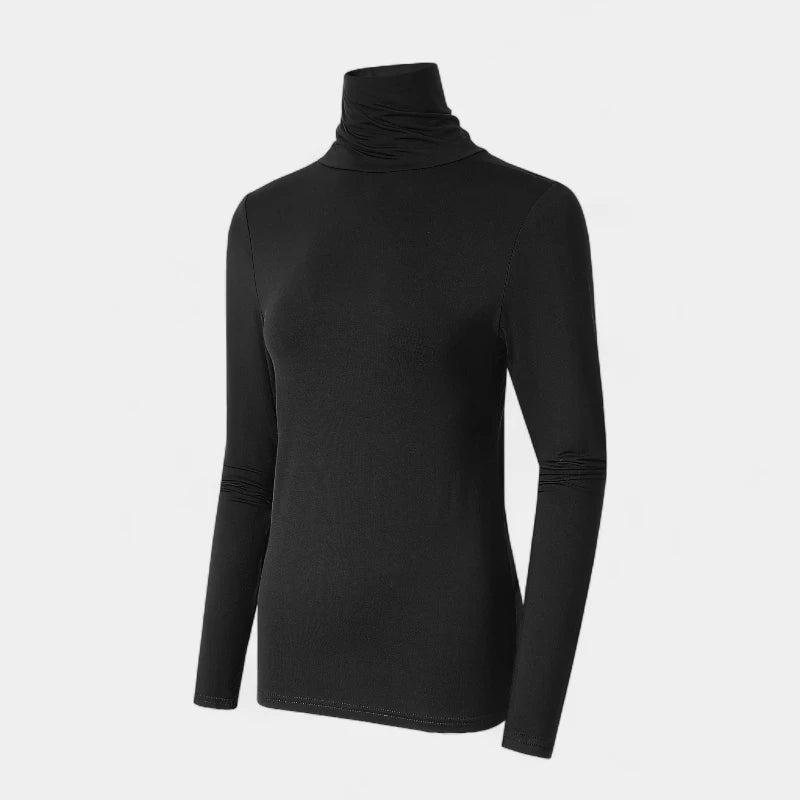 Gleame.-Truien & Vesten-Gleame top - casual dames shirt met col en lange mouwen voor lente en herfst