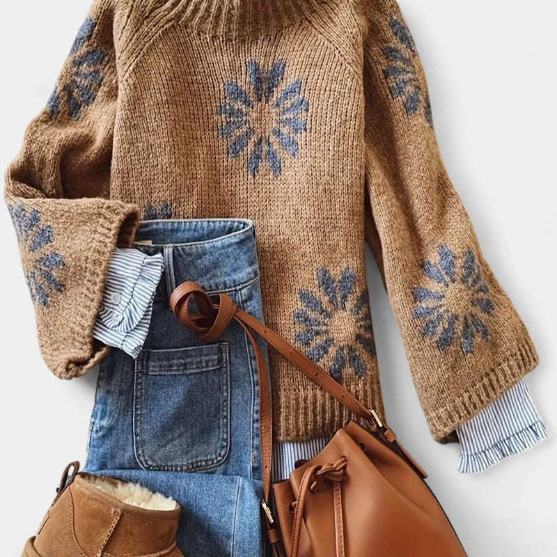  Gleame.-Truien &amp; Vesten-Gleame trui - casual pullover met bloemenprint