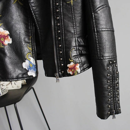 Gleame.-Women Winter Jacket-Gleame Vrouwenjack - Jas met bloemen voor stijlvolle looks