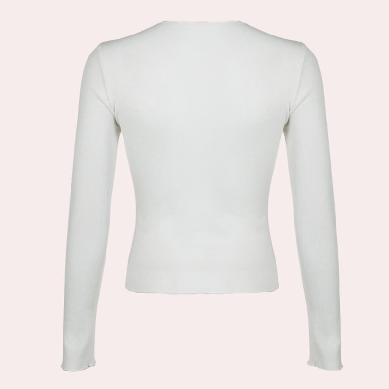 Gleame. Women Winter Sweater Gleame damestop - Eenvoudige damestop met lange mouwen