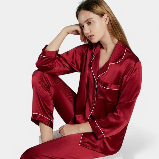 Gleame.-silk pyjamas-Gleame Pyjama's - Luxe zijden pyjama's voor een elegant en comfortabel gevoel