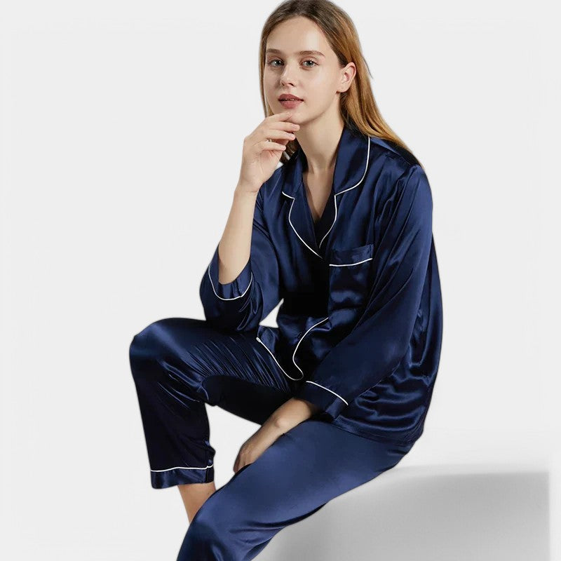 Gleame.-silk pyjamas-Gleame Pyjama's - Luxe zijden pyjama's voor een elegant en comfortabel gevoel