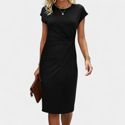 Gleame Jurk – Midi dress zomerjurk met korte mouwen