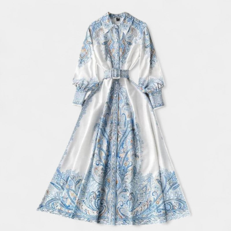 Gleame Lange Jurk - Maxi dress voor dames met lange mouwen