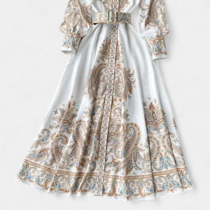 Gleame Lange Jurk - Maxi dress voor dames met lange mouwen