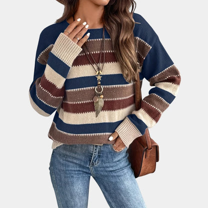 Gleame.-Truien &amp; Vesten-Gleame Trui - Casual trui met ronde hals en lange mouwen