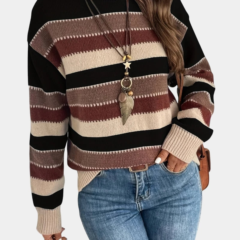 Gleame.-Truien &amp; Vesten-Gleame Trui - Casual trui met ronde hals en lange mouwen