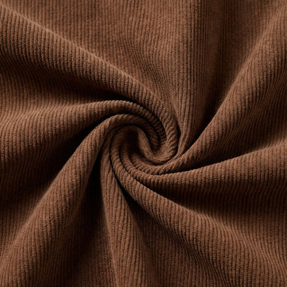 Gleame | Dames Ribfluwelen Broek met Wijde pijpen Hoge Taille