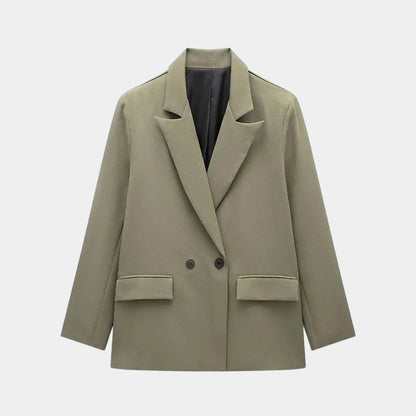 Gleame Blazer - Hoge kwaliteit dames blazer met knopen in effen kleuren