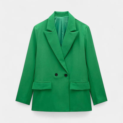 Gleame Blazer - Hoge kwaliteit dames blazer met knopen in effen kleuren