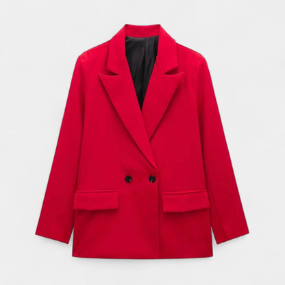 Gleame Blazer - Hoge kwaliteit dames blazer met knopen in effen kleuren