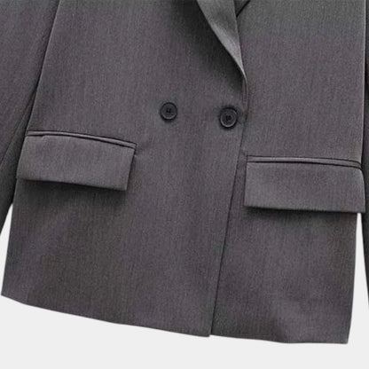 Gleame Blazer - Hoge kwaliteit dames blazer met knopen in effen kleuren