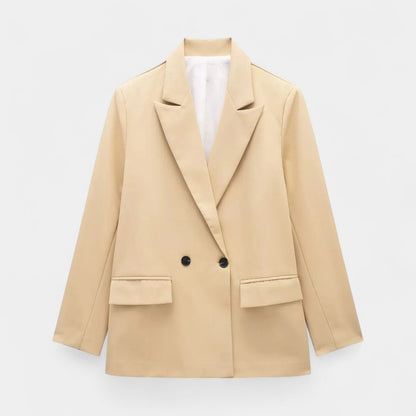 Gleame Blazer - Hoge kwaliteit dames blazer met knopen in effen kleuren