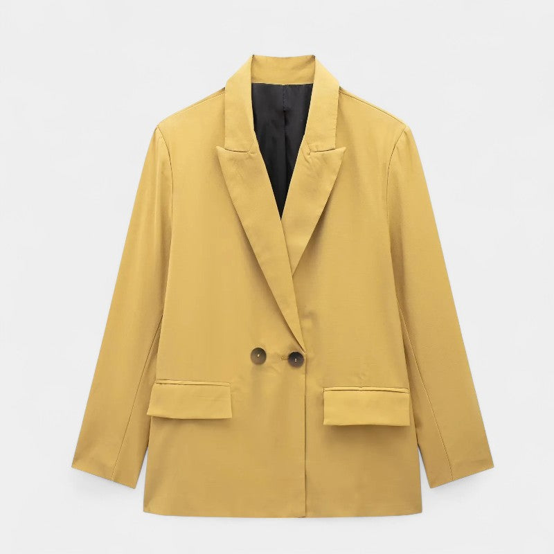 Gleame Blazer - Hoge kwaliteit dames blazer met knopen in effen kleuren