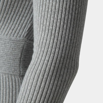 Gleame | Dames A-Lijn Maxi Jurk V-Hals Geribde Structuur