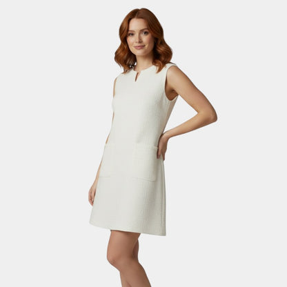Gleame | Dames A-Lijn Mini Jurk Mouwloos Met Zakken