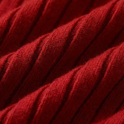 Gleame | Dames Bodycon Jurk Geribde Structuur Ronde Hals