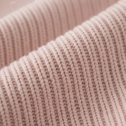 Gleame | Dames Bodycon Midi Jurk Geribde Structuur V-Hals Elegant