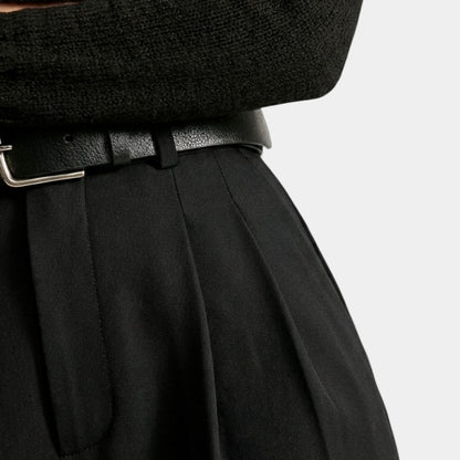 Gleame | Dames Hoge Taille Broek Rechte Pijp Elegant