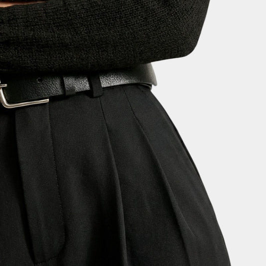 Gleame | Dames Hoge Taille Broek Rechte Pijp Elegant