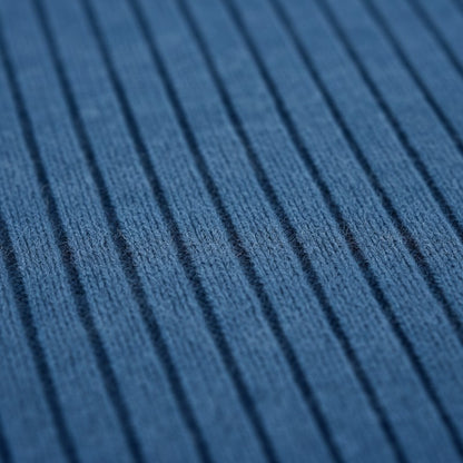 Gleame | Dames Maxi Jurk Geribde Structuur V-Hals Lange Mouw Elegant