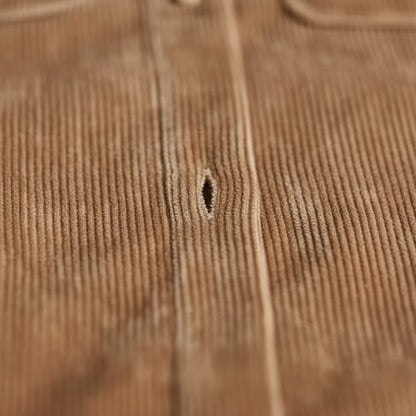 Gleame | Dames Overhemd Jurk Geribde Structuur Losse Pasvorm Elegant