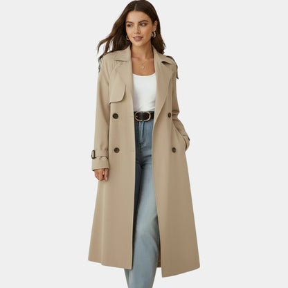 Gleame | Dames Trenchcoat Met Ceintuur Elegant Tijdloos