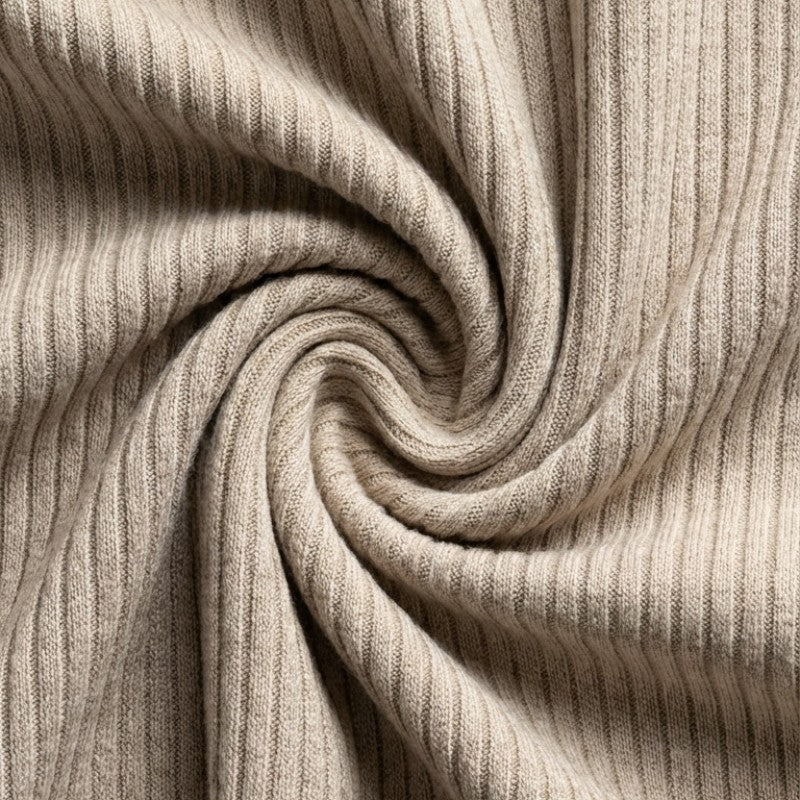 Gleame | Dames Tweedelige Set Geribde Structuur Ronde Hals