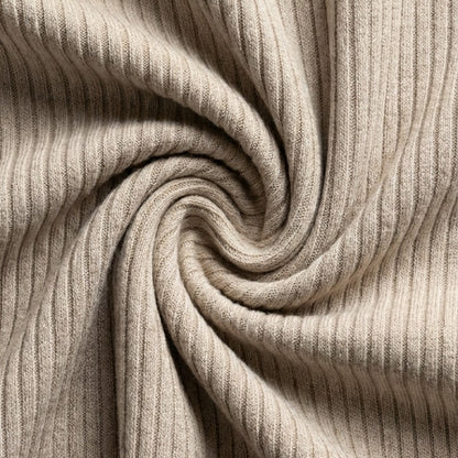 Gleame | Dames Tweedelige Set Geribde Structuur Ronde Hals