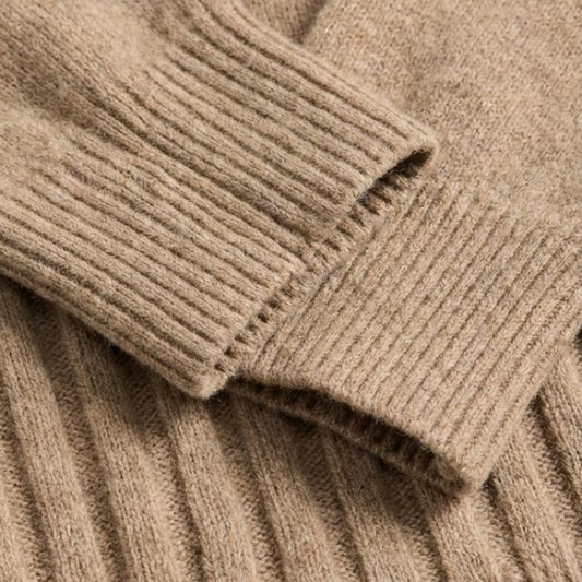 Gleame | Dames Tweedelige Set Hoge Hals Plooirok Elegant