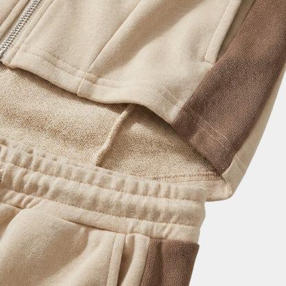 Gleame | Dames Tweedelige Set Met Capuchon En Ritssluiting