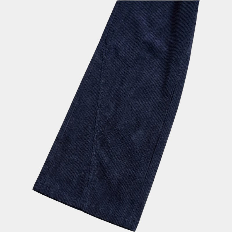 Gleame | Dames Wijde Broek Hoge Taille Geribde Structuur Elegant