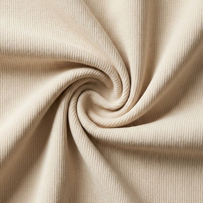 Gleame | Dames Wijde Broek Hoge Taille Geribde Structuur Elegant