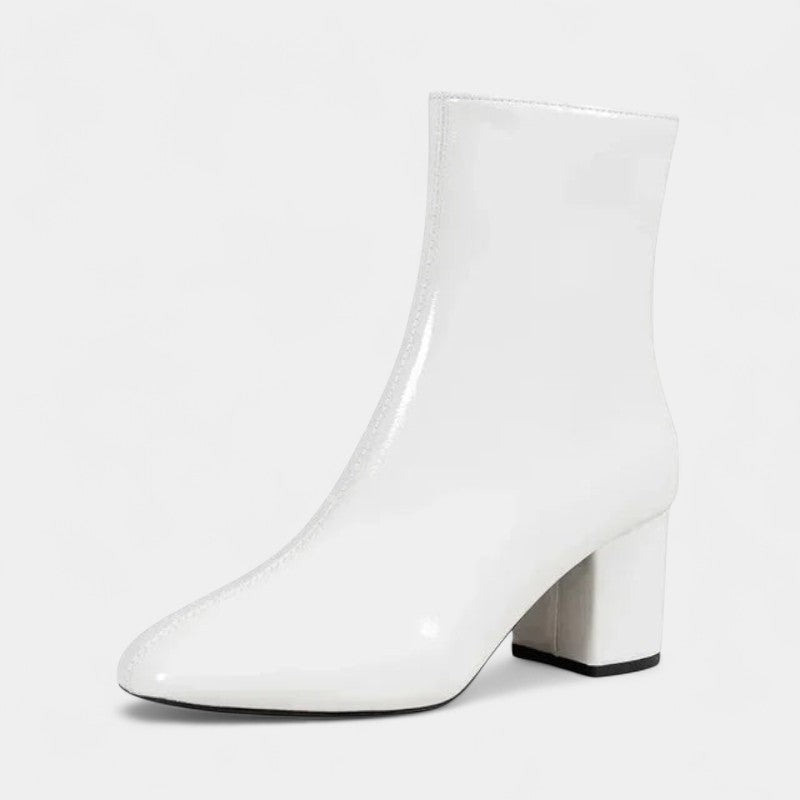 Gleame Ankle Boots - Short boots with zipper and small heel