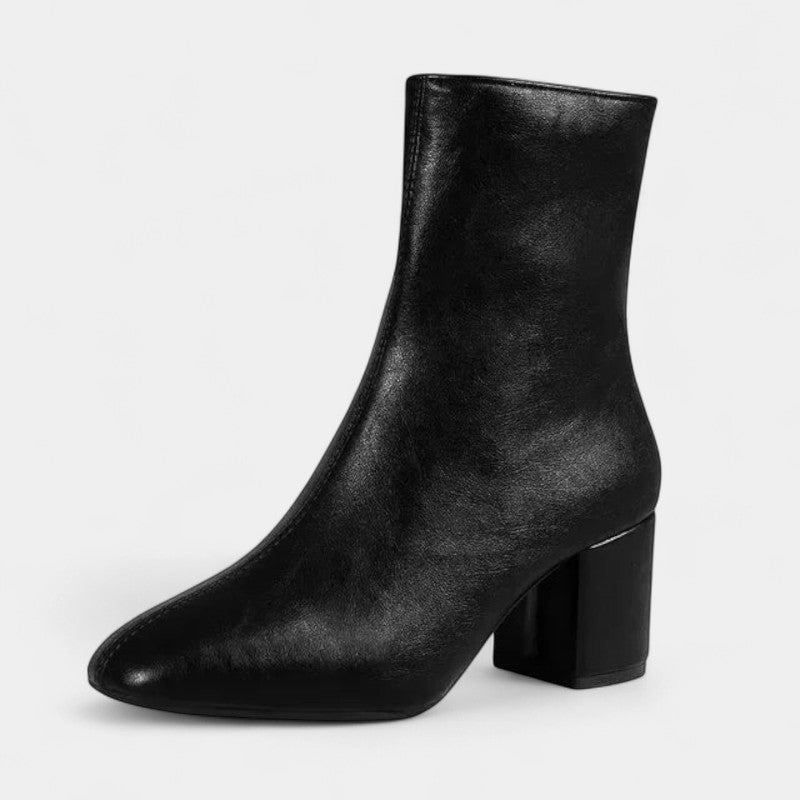 Gleame Ankle Boots - Short boots with zipper and small heel