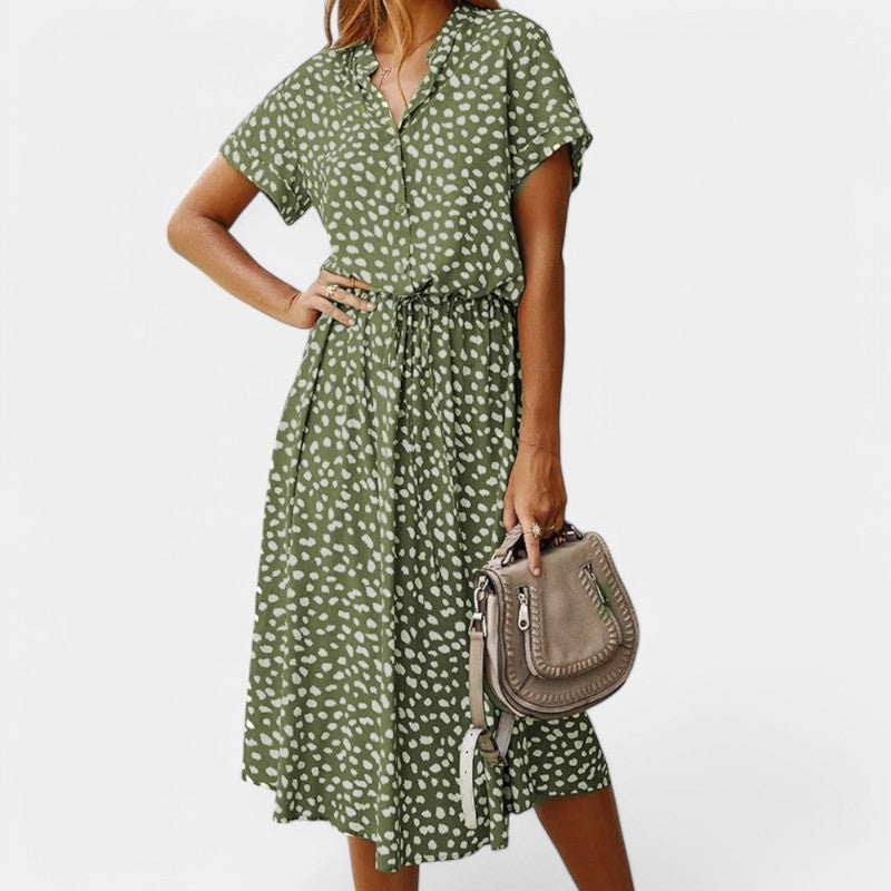 Gleame jurken and jumpsuits zomerjurk lichte en comfortabele jurk met een prints ontwerp