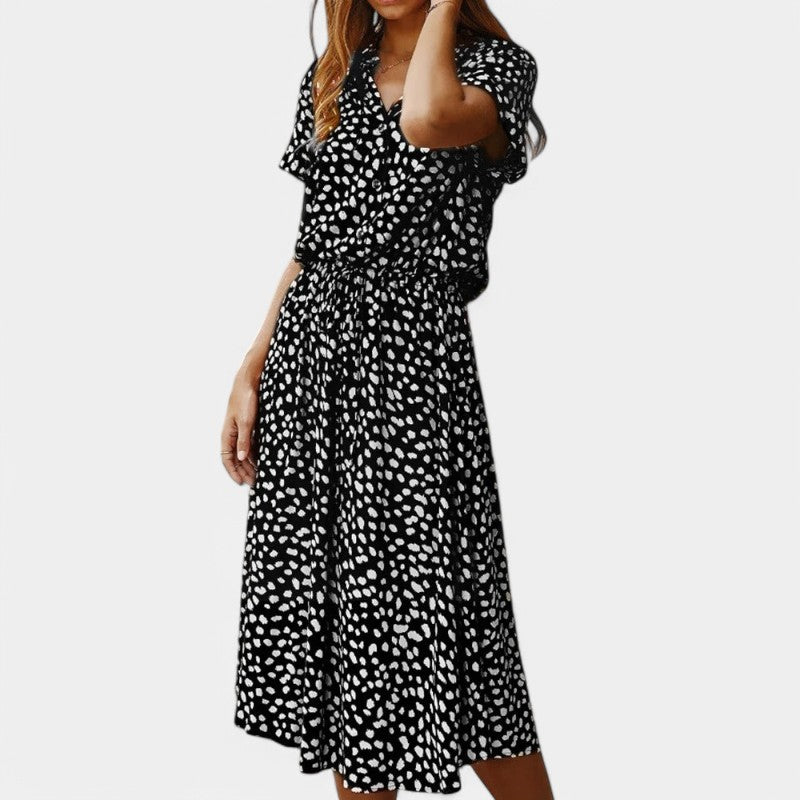 Gleame jurken and jumpsuits zomerjurk lichte en comfortabele jurk met een prints ontwerp