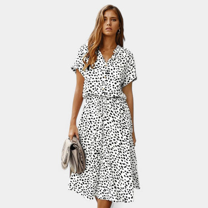 Gleame jurken and jumpsuits zomerjurk lichte en comfortabele jurk met een prints ontwerp