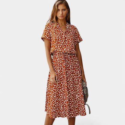 Gleame jurken and jumpsuits zomerjurk lichte en comfortabele jurk met een prints ontwerp