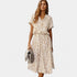 Gleame jurken and jumpsuits zomerjurk lichte en comfortabele jurk met een prints ontwerp
