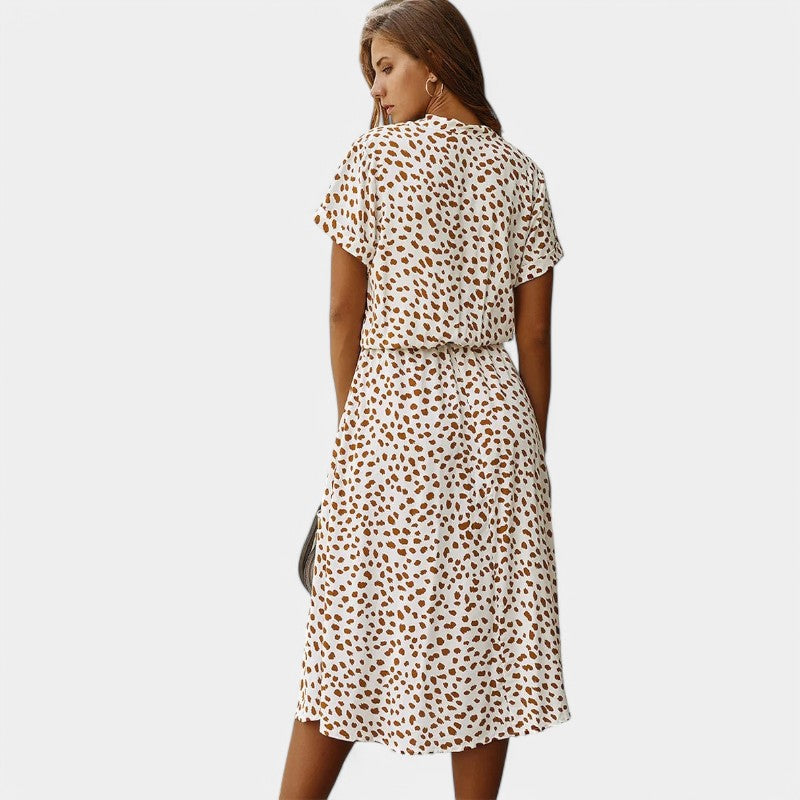 Gleame jurken and jumpsuits zomerjurk lichte en comfortabele jurk met een prints ontwerp