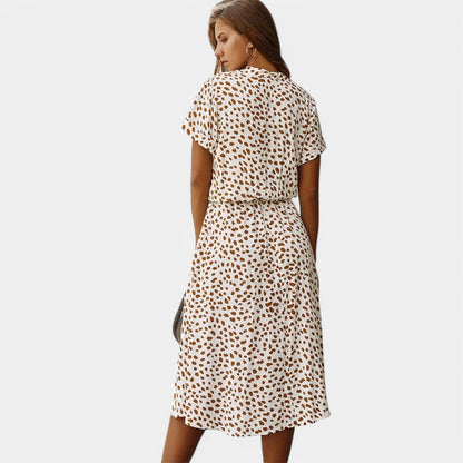 Gleame jurken and jumpsuits zomerjurk lichte en comfortabele jurk met een prints ontwerp