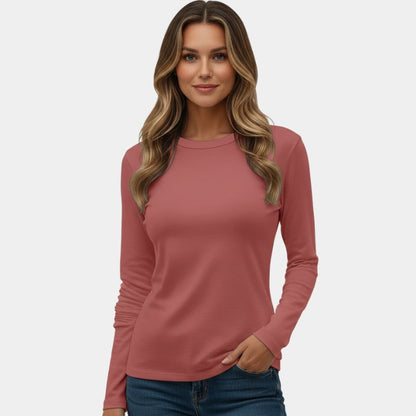 Gleame Set of 3 T-shirts - Casual cotton shirt with long sleeves in different colors