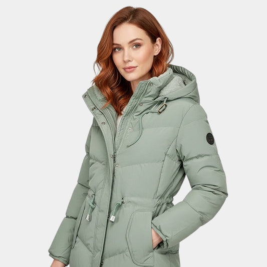Gleame Winter Jacket – Luxe quilted women's jacket with warm teddy lining and hood