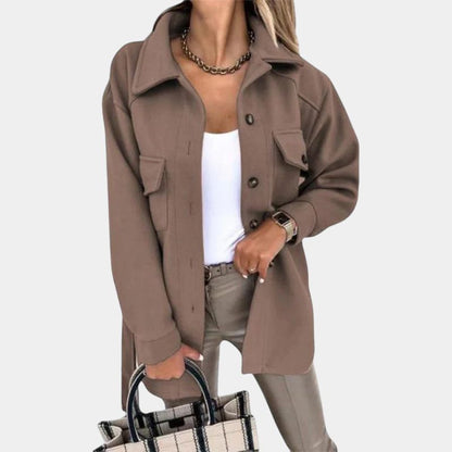 Gleame Summer Jacket - Chic jacket for women with button closure in various colors