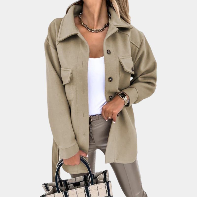 Gleame Summer Jacket - Chic jacket for women with button closure in various colors